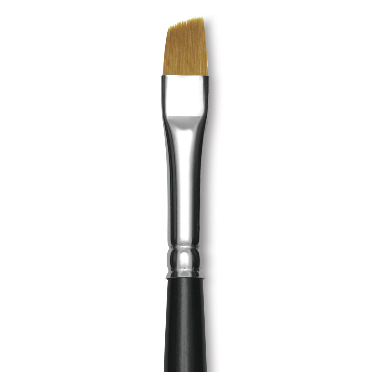 Trekell Synthetic Gold Taklon Brush - Angle, Short Handle, Size 1/4"